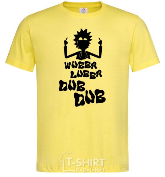 Men's T-Shirt Rick WUBBA LUBBA DUB DUB cornsilk фото
