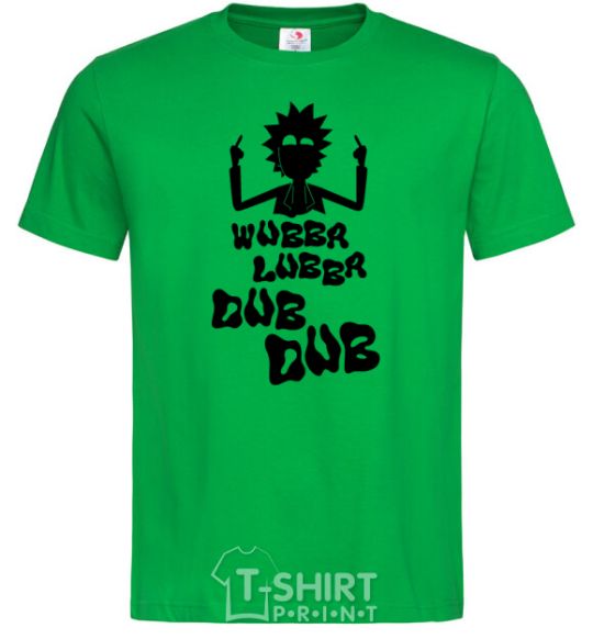 Men's T-Shirt Rick WUBBA LUBBA DUB DUB kelly-green фото