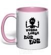 Mug with a colored handle Rick WUBBA LUBBA DUB DUB light-pink фото