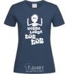 Women's T-shirt Rick WUBBA LUBBA DUB DUB navy-blue фото