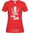 Women's T-shirt Rick WUBBA LUBBA DUB DUB red фото