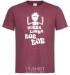 Men's T-Shirt Rick WUBBA LUBBA DUB DUB burgundy фото