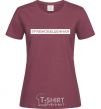 Women's T-shirt Balanced burgundy фото
