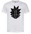 Men's T-Shirt Rick and Morty im not arguing silhouette White фото