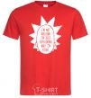 Men's T-Shirt Rick and Morty im not arguing silhouette red фото