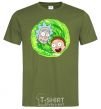 Men's T-Shirt Rick and Morty RIck and Morty portal millennial-khaki фото