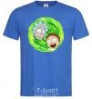 Men's T-Shirt Rick and Morty RIck and Morty portal royal-blue фото