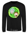 Sweatshirt Rick and Morty RIck and Morty portal black фото