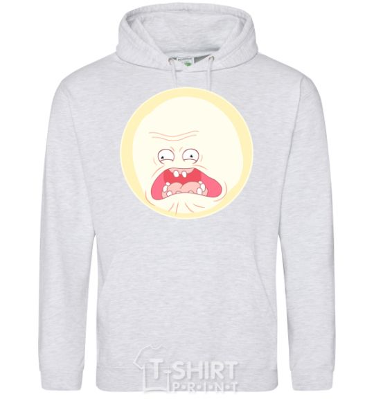 Men`s hoodie Rick and Morty sunshine scream tsui sport-grey фото