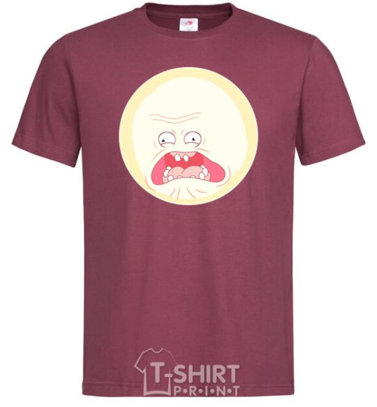 Men's T-Shirt Rick and Morty sunshine scream tsui burgundy фото