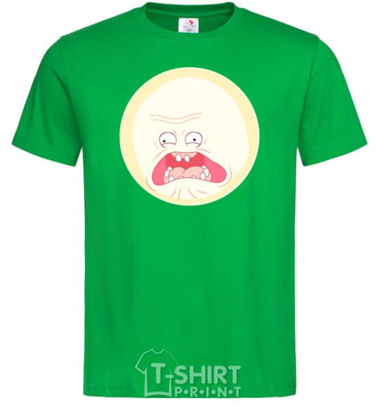Мужская футболка Рик и Морти солнце кричи цуи Зеленый фото