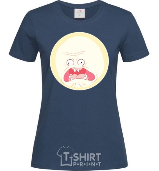 Women's T-shirt Rick and Morty sunshine scream tsui navy-blue фото