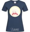 Women's T-shirt Rick and Morty sunshine scream tsui navy-blue фото