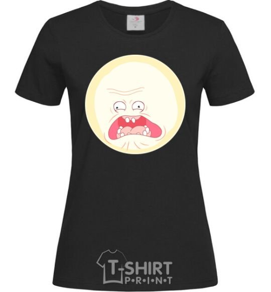 Women's T-shirt Rick and Morty sunshine scream tsui black фото