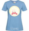 Women's T-shirt Rick and Morty sunshine scream tsui sky-blue фото