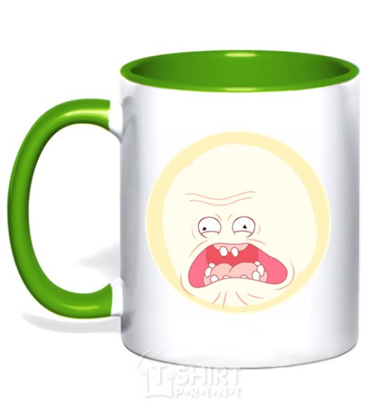 Mug with a colored handle Rick and Morty sunshine scream tsui kelly-green фото