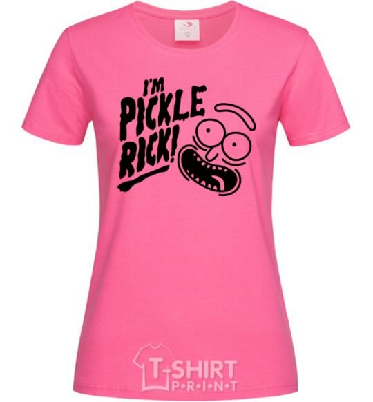 Women's T-shirt Pickle Rick heliconia фото