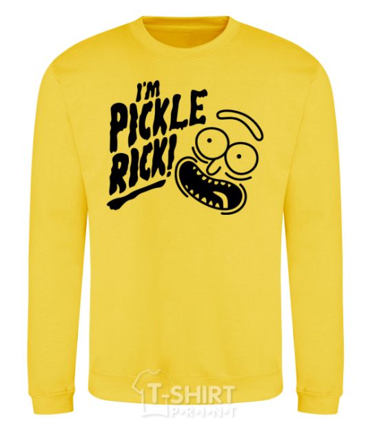 Sweatshirt Pickle Rick yellow фото