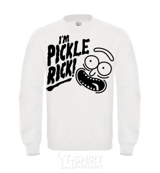 Sweatshirt Pickle Rick White фото