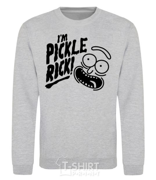 Sweatshirt Pickle Rick sport-grey фото