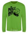 Sweatshirt Pickle Rick orchid-green фото