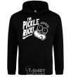 Men`s hoodie Pickle Rick black фото
