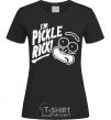 Women's T-shirt Pickle Rick black фото