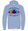 Men`s hoodie Among us kinda sus sky-blue фото