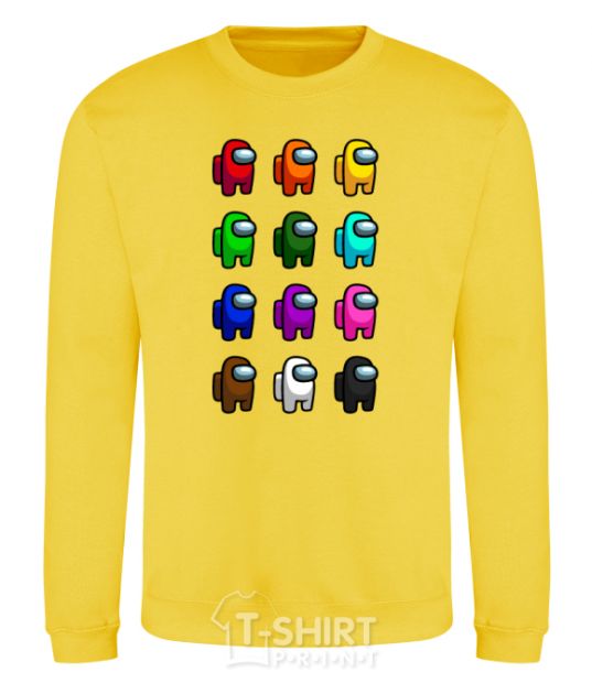 Sweatshirt Among us emong ace yellow фото