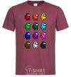 Men's T-Shirt Among us emong ace burgundy фото