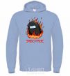 Men`s hoodie Among us sabotage sabotage sky-blue фото