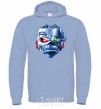 Men`s hoodie Daco airon maiden sky-blue фото