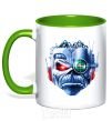 Mug with a colored handle Daco airon maiden kelly-green фото