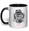 Mug with a colored handle Iron maiden creeptonic black фото