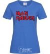 Women's T-shirt Iron Maiden logo royal-blue фото