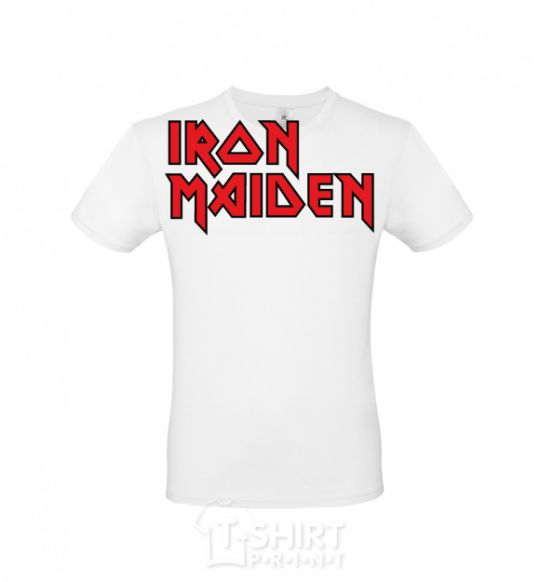 Мужская футболка Iron Maiden logo Белый фото