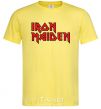 Мужская футболка Iron Maiden logo Лимонный фото