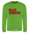 Sweatshirt Iron Maiden logo orchid-green фото