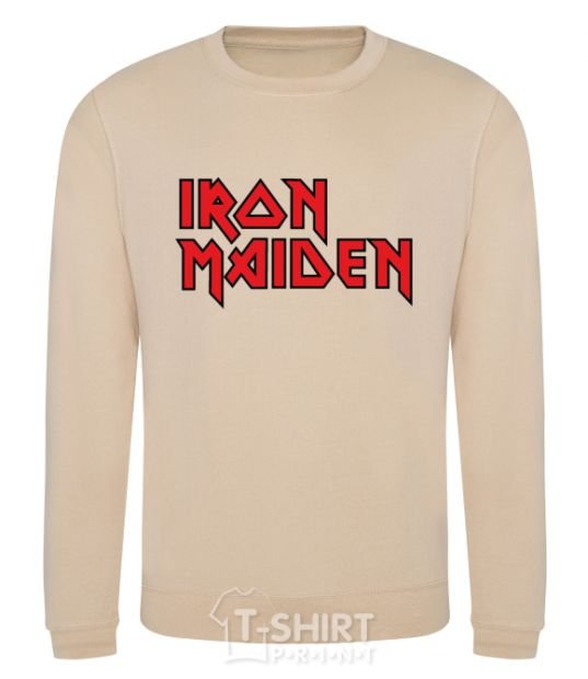 Sweatshirt Iron Maiden logo sand фото