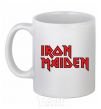Ceramic mug Iron Maiden logo White фото