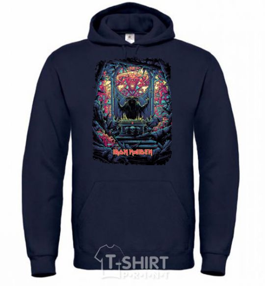 Men`s hoodie Iron maiden revelations navy-blue фото