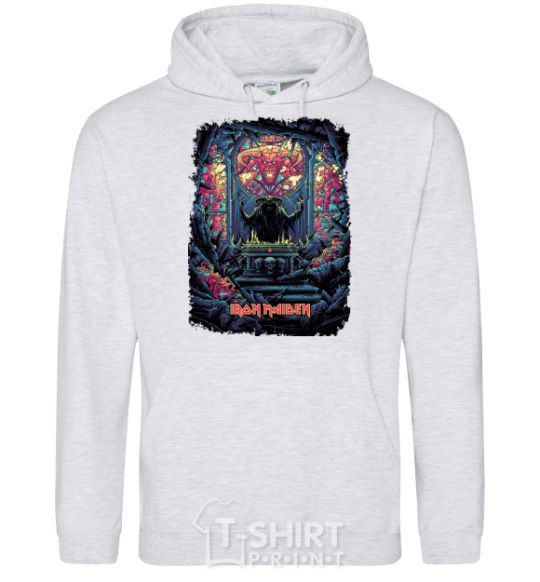 Men`s hoodie Iron maiden revelations sport-grey фото