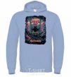 Men`s hoodie Iron maiden revelations sky-blue фото