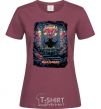 Women's T-shirt Iron maiden revelations burgundy фото