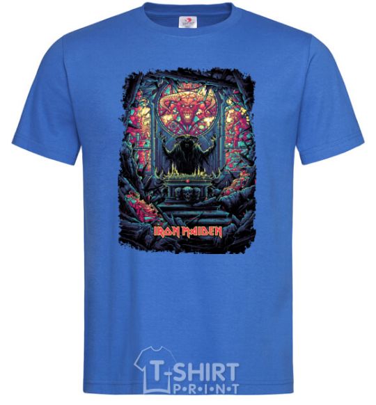 Men's T-Shirt Iron maiden revelations royal-blue фото