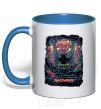 Mug with a colored handle Iron maiden revelations royal-blue фото