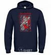 Men`s hoodie Iron maiden senjutsu samurai navy-blue фото