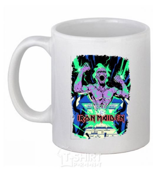 Ceramic mug Iron maiden speed of light White фото