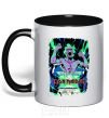 Mug with a colored handle Iron maiden speed of light black фото