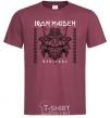 Men's T-Shirt Iron maiden stratego burgundy фото